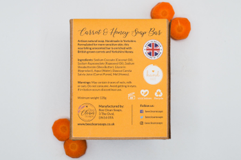 Carrot and Honey Soap Bar by Bee Clean